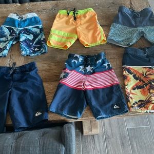 6 Pairs Boys Size 6 Boardshorts